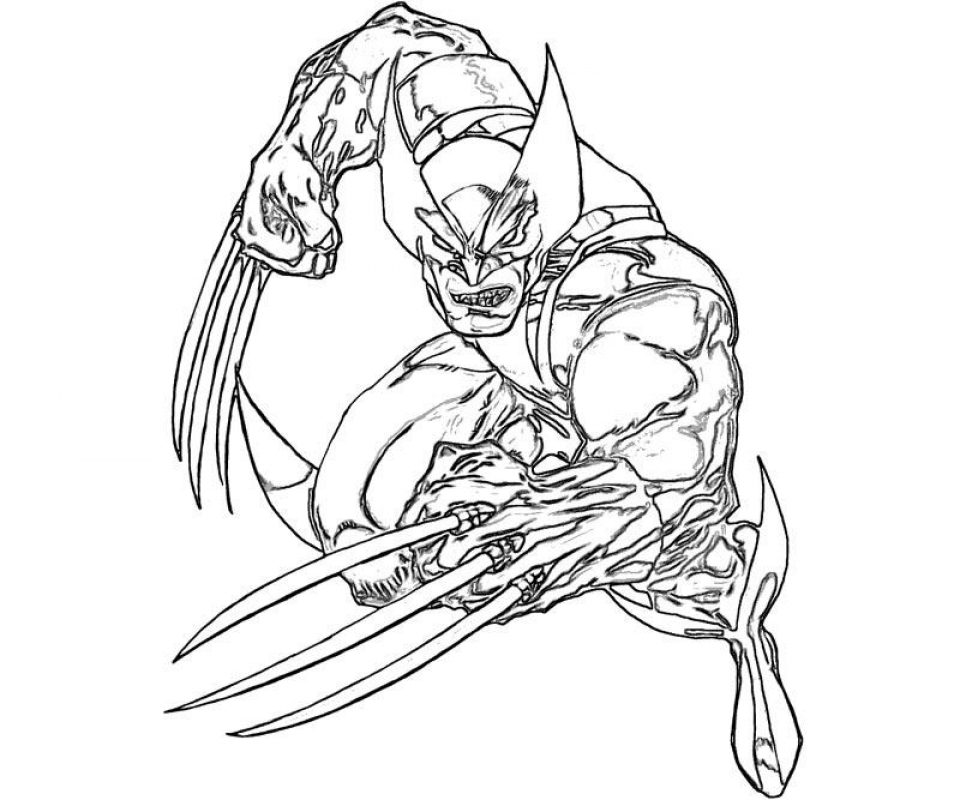 wolverine coloring pages