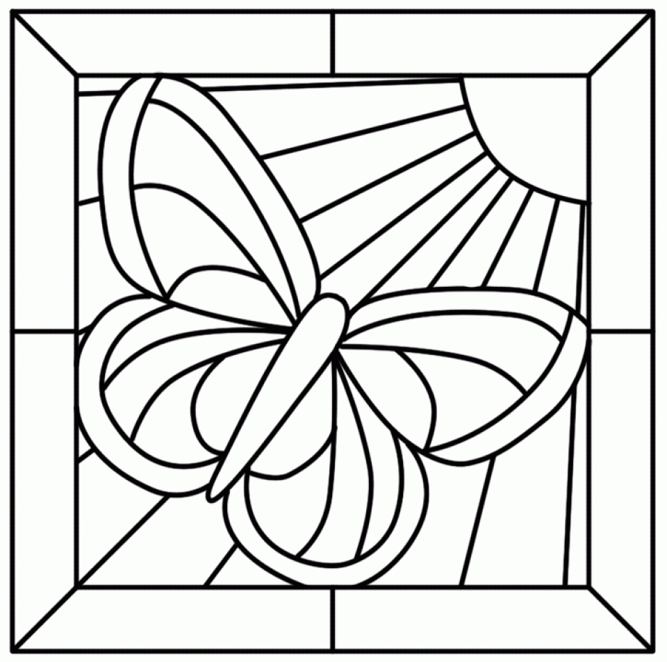 20 Free Printable Stained Glass Coloring Pages EverFreeColoring