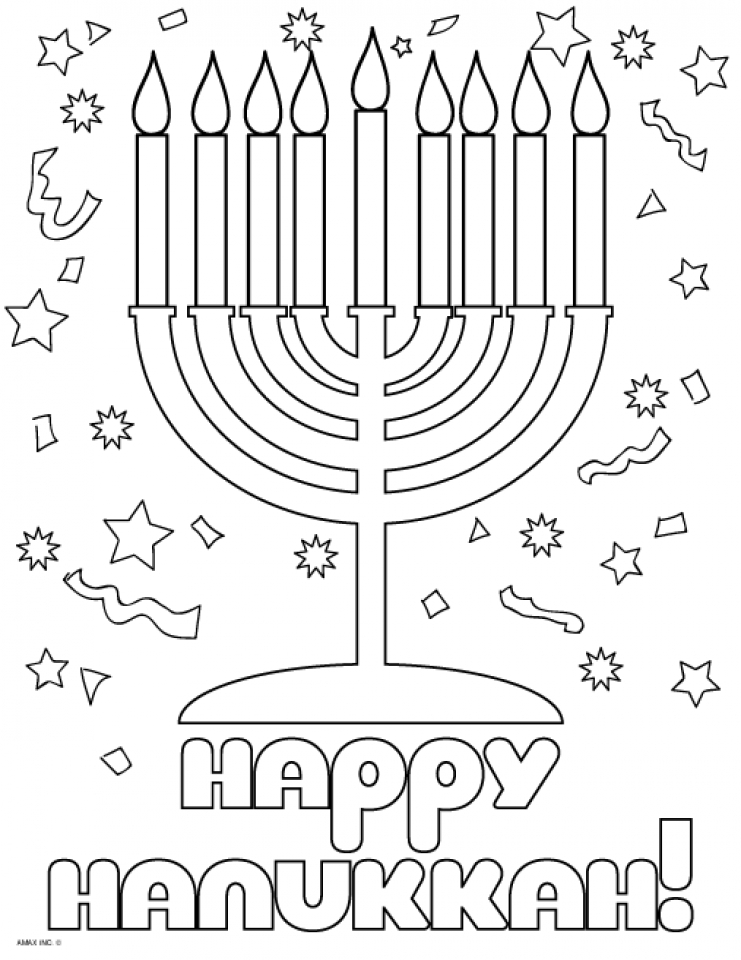 Get This Hanukkah Coloring Pages Free To Print JU7zm