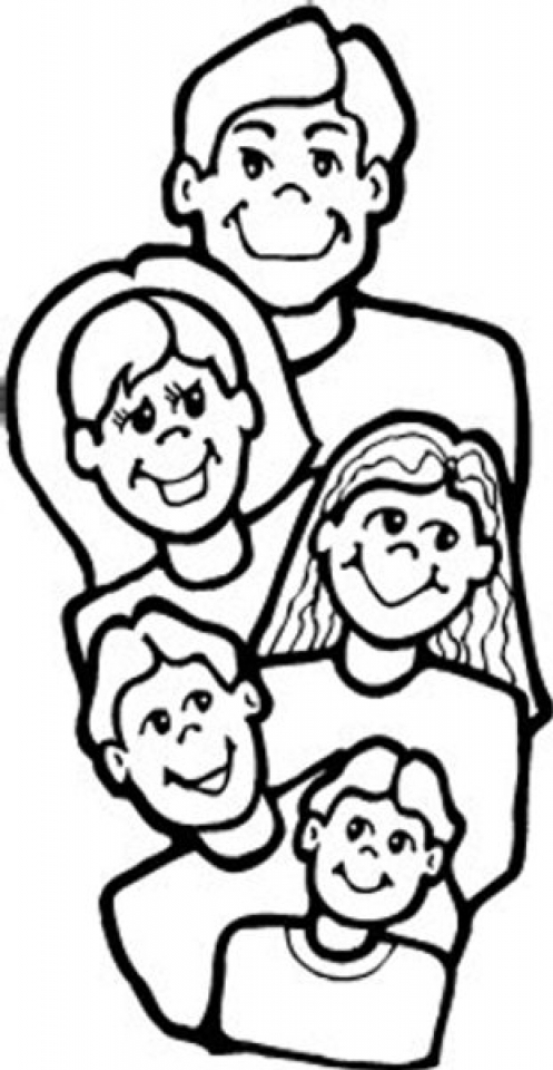 Get This Image of Family Coloring Pages to Print for Kids uan64