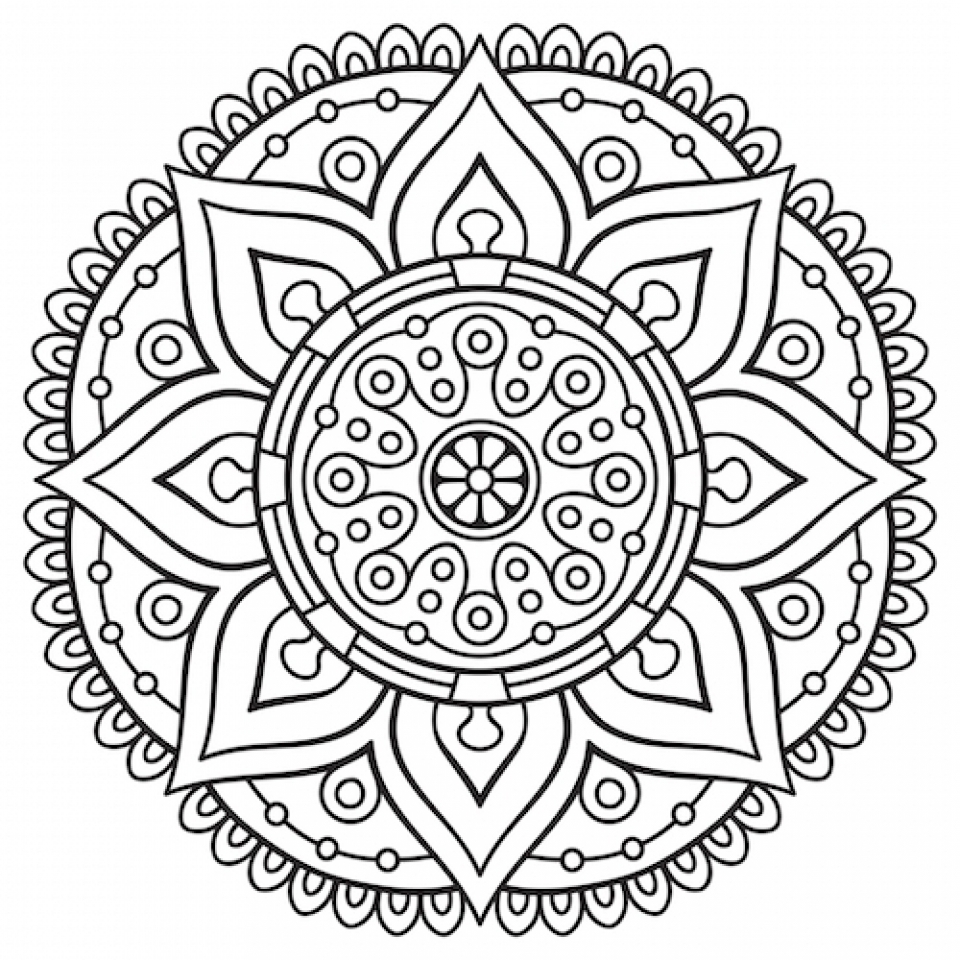 Download Get This Mandala Coloring Pages For Adults Free Printable 13110