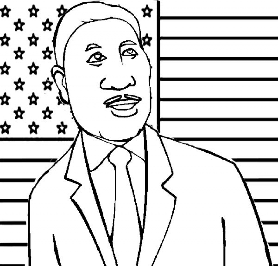 20+ Free Printable Martin Luther King Jr Coloring Pages