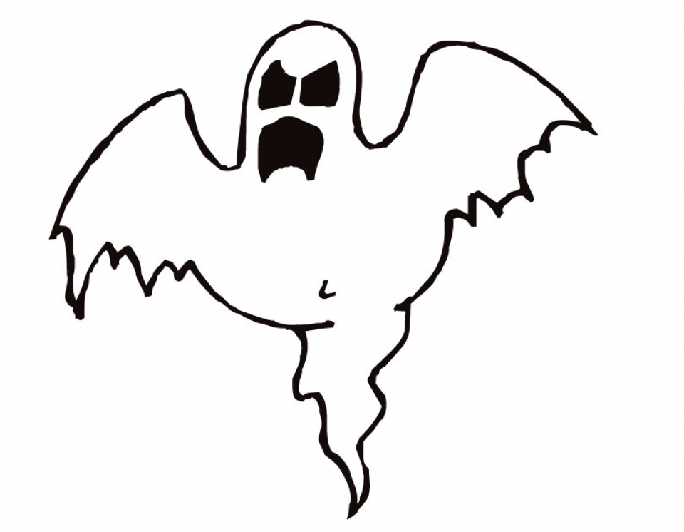 ghost coloring page