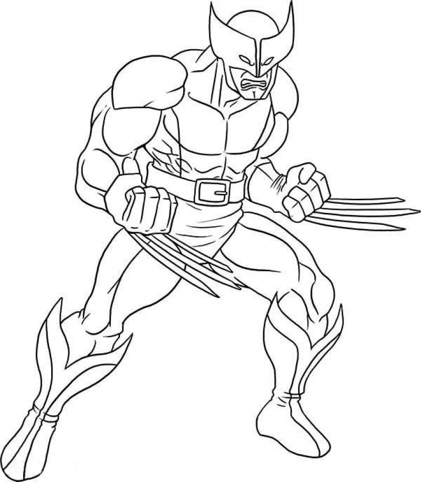 Coloriages Wolverine Spiderman Dibujo Para Colorear Avengers Para ...