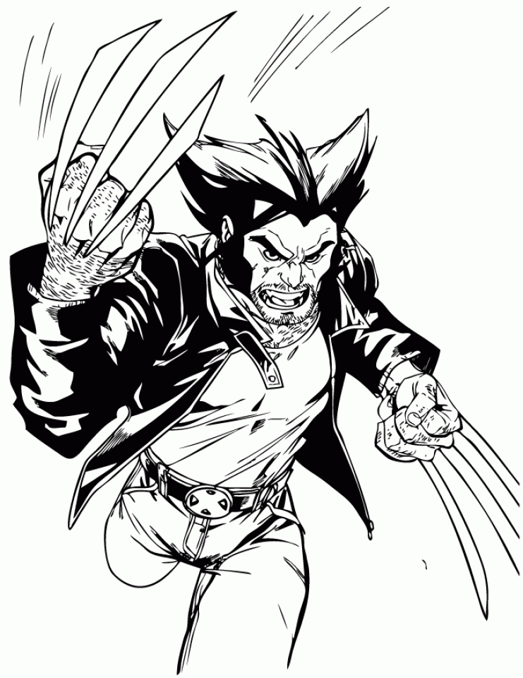 Get This Online Wolverine Coloring Pages to Print aycRt