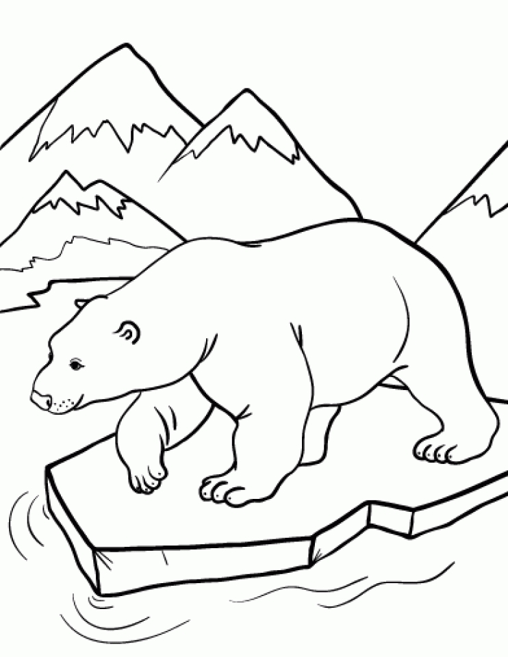 Polar Bear Coloring Pages Free Printables Free Printable Templates