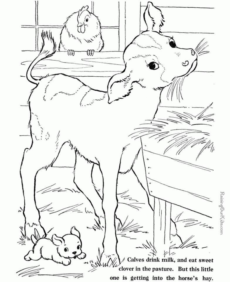 Free Printable Coloring Pages Of Farm Animals