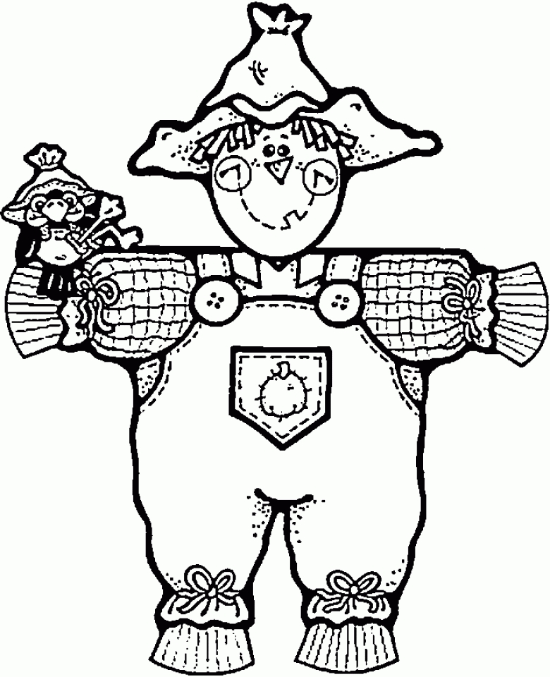 Get This Preschool Scarecrow Coloring Pages to Print Drx0J