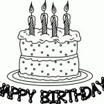 20+ Free Printable Birthday Cake Coloring Pages - EverFreeColoring.com