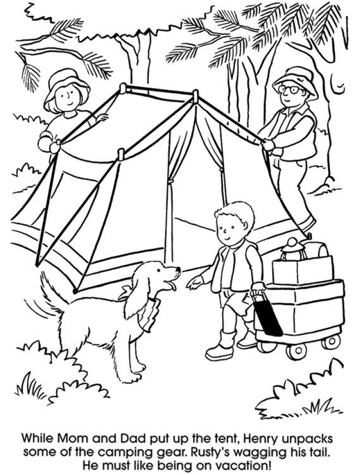 Get This Printable Camping Coloring Pages 87141
