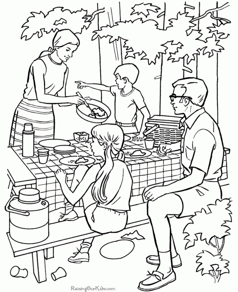 Free Printable Camping Coloring Pages - Printable World Holiday