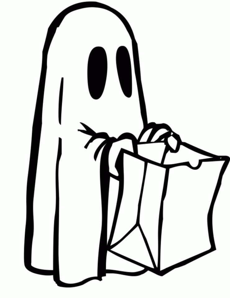 Ghost Printable Coloring Pages