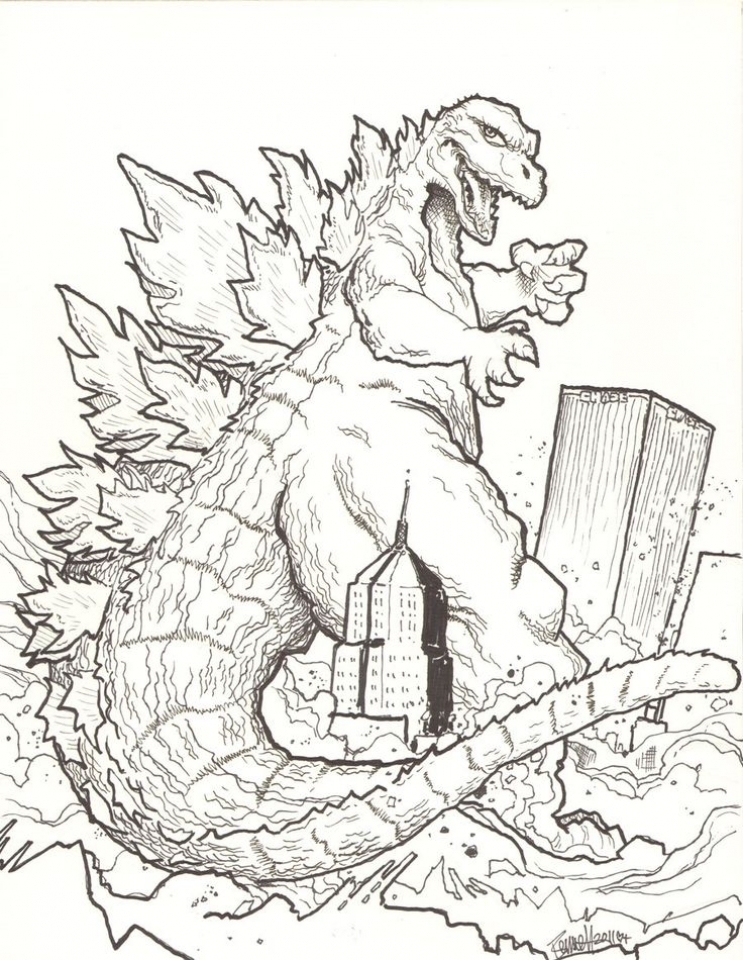 20 free printable godzilla coloring pages everfreecoloring com