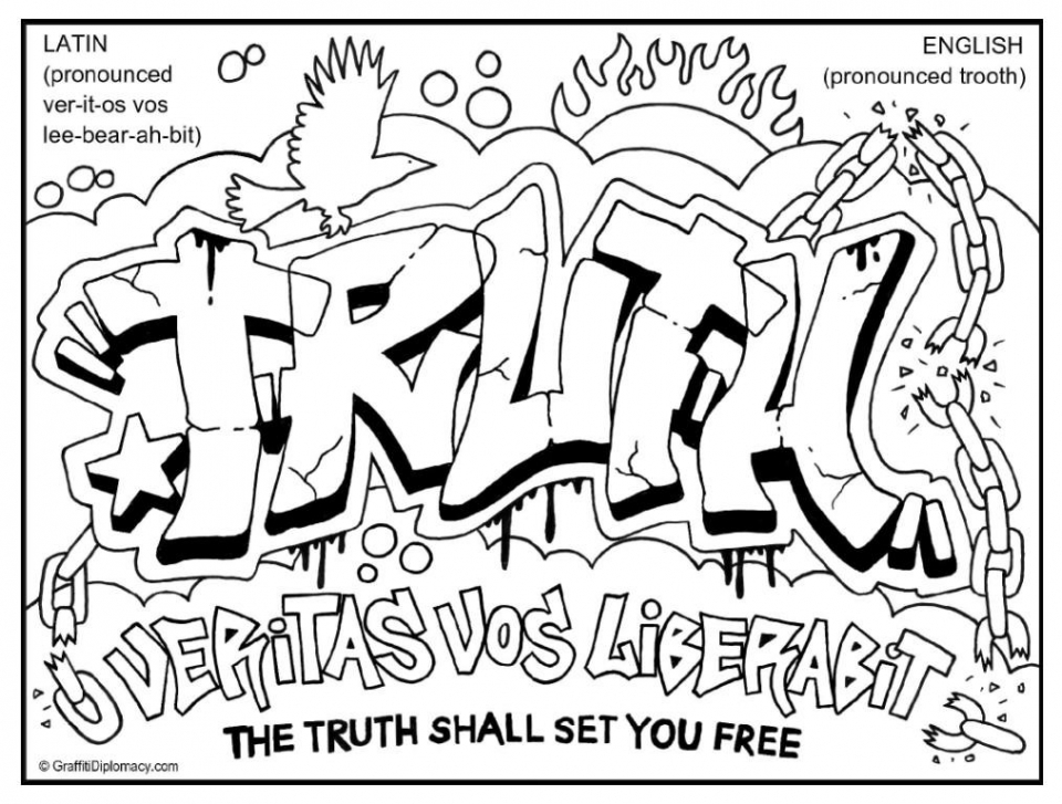 Download Get This Printable Graffiti Coloring Pages 64912