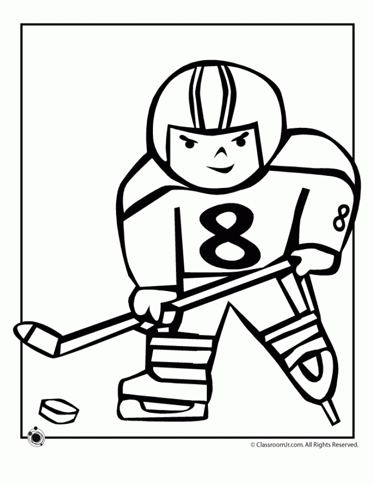 Free Hockey Coloring Pages Printable Coloring Pages