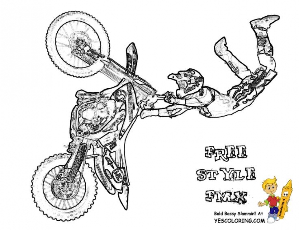 Get This Printable Image of Dirt Bike Coloring Pages t2o1m