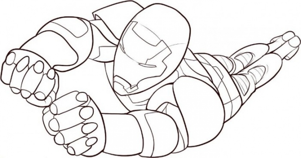 ironman coloring page