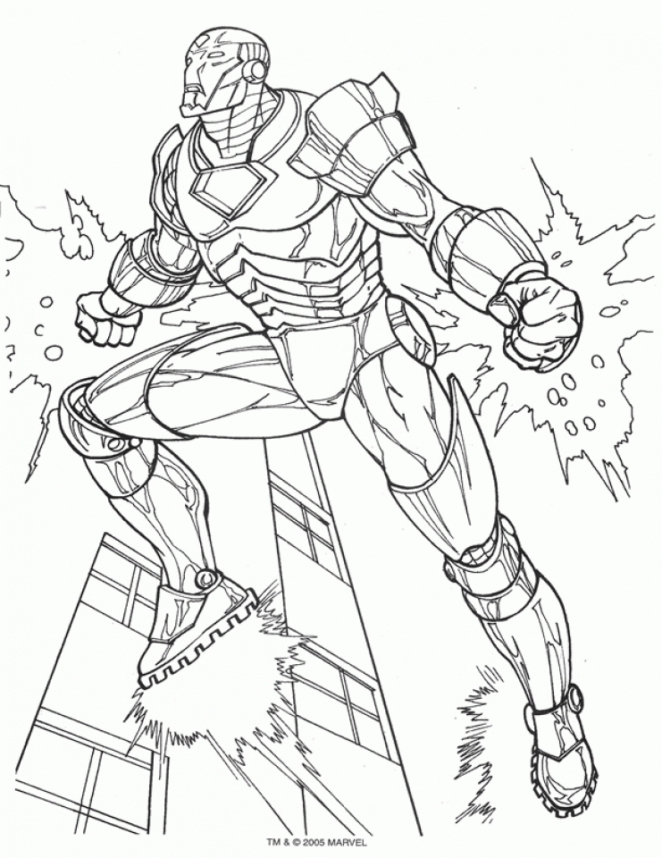 20 free printable iron man coloring pages