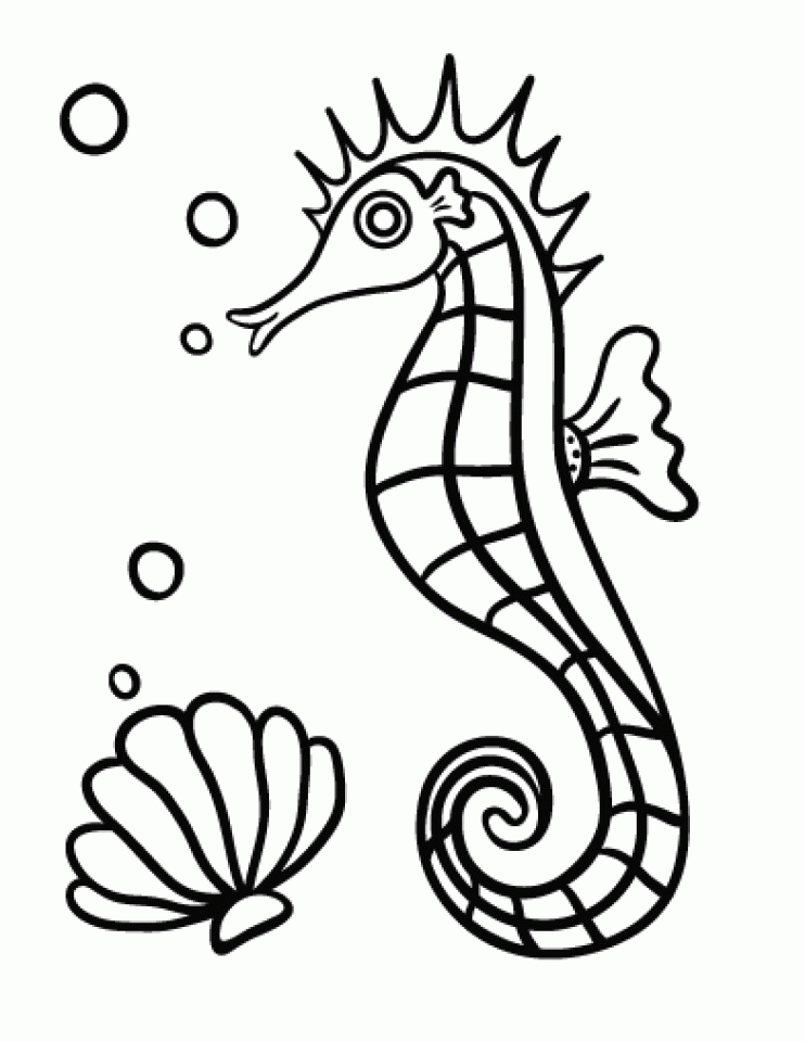 Get This Printable Seahorse Coloring Pages Online 05278