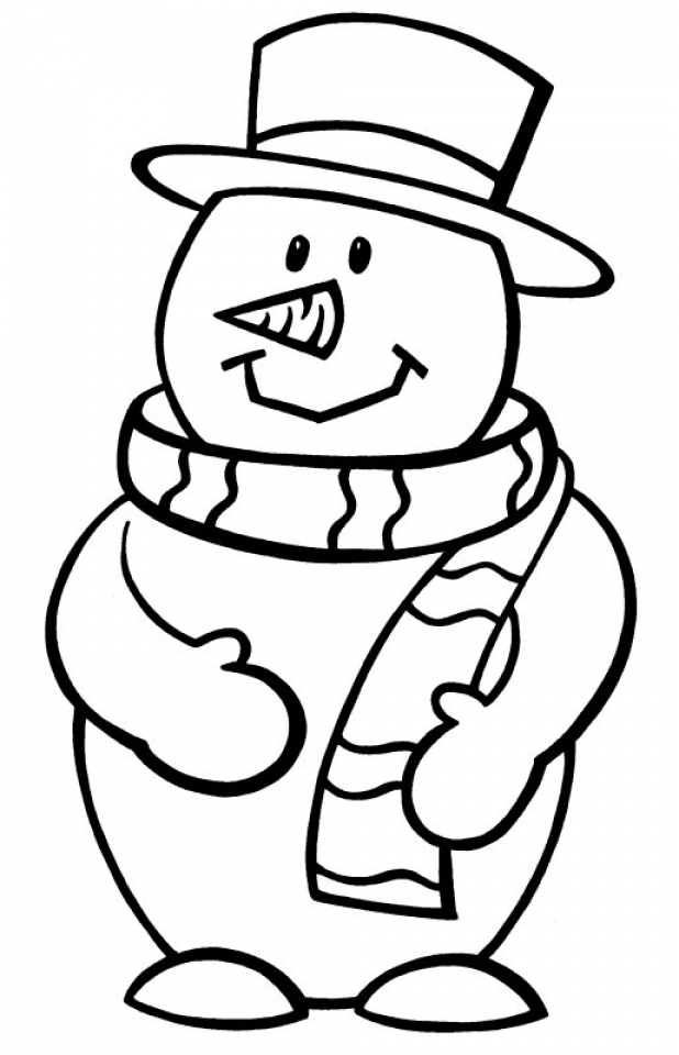 Get This Printable Snowman Coloring Pages 87141