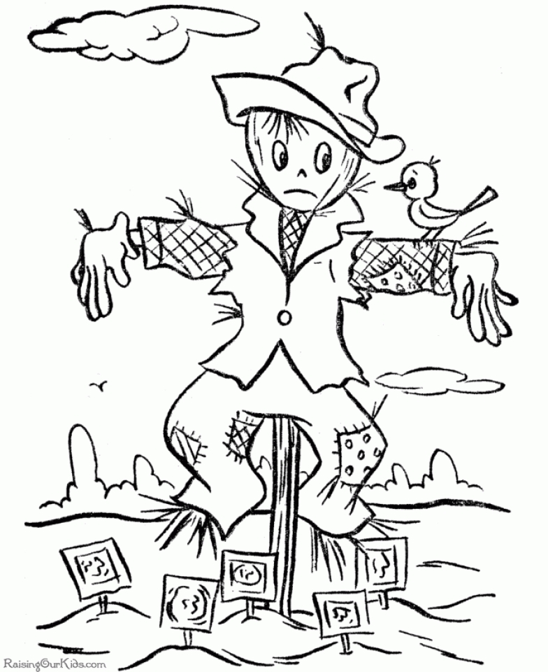 20  Free Printable Scarecrow Coloring Pages EverFreeColoring com