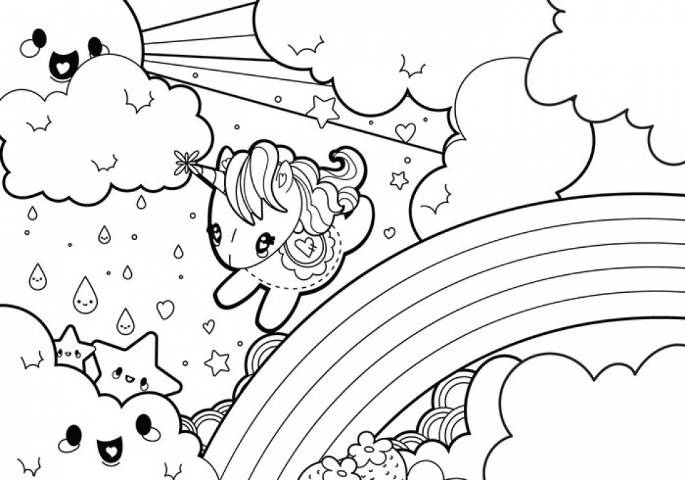 unicorn coloring pages for preschoolers - photo #33