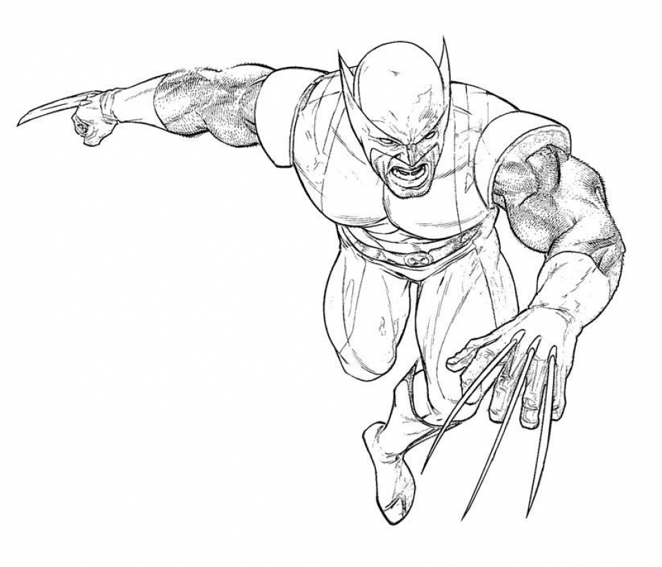 Get This Wolverine Coloring Pages for Toddlers xM20zV 