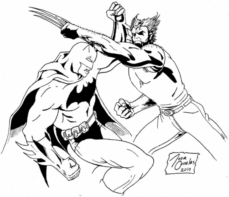 Get This Wolverine Coloring Pages to Print for Kids KIFps