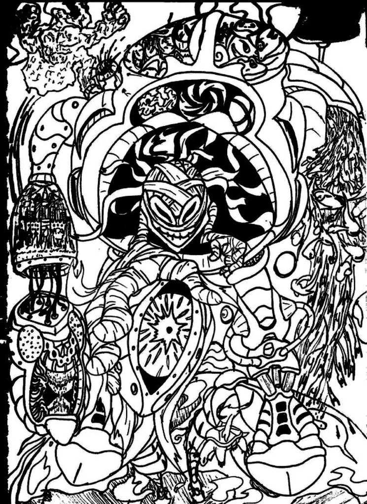 Get This Hard Trippy Coloring Pages Free for Adults - GTS81