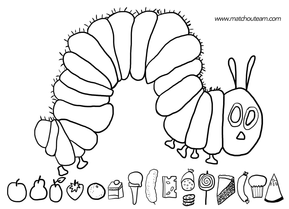 Get This The Very Hungry Caterpillar Coloring Pages Free