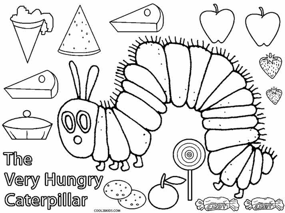 20 Free Printable The Very Hungry Caterpillar Coloring Pages 