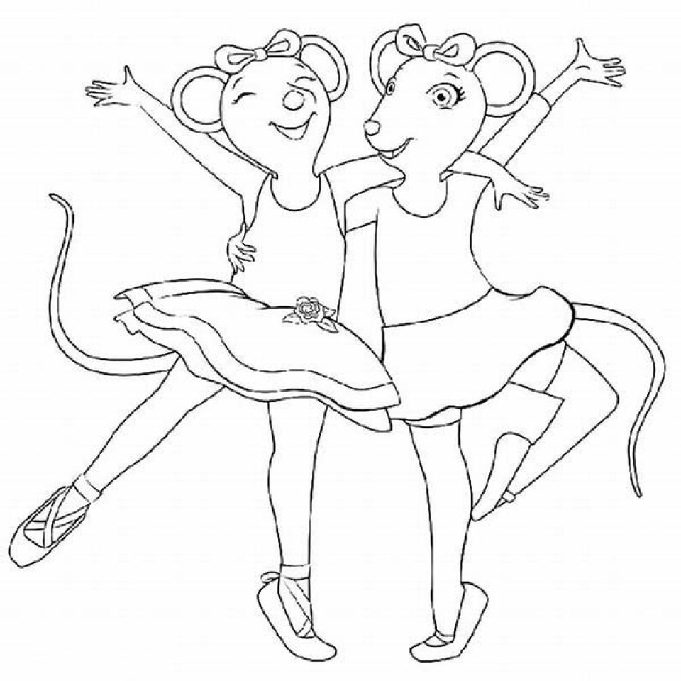 Get This Angelina Ballerina Coloring Pages Free Printable