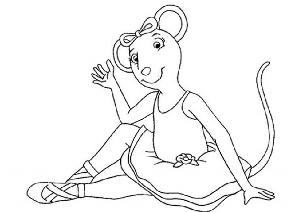 angelina ballerina coloring pages free printable