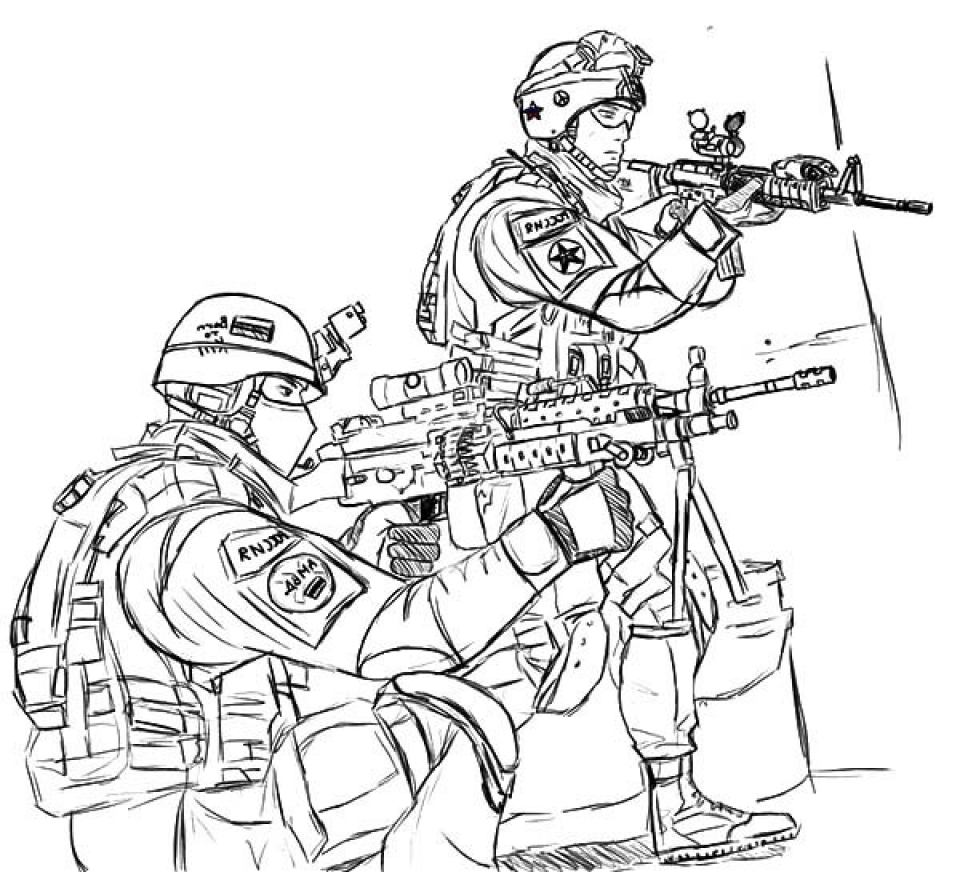 army people coloring pages