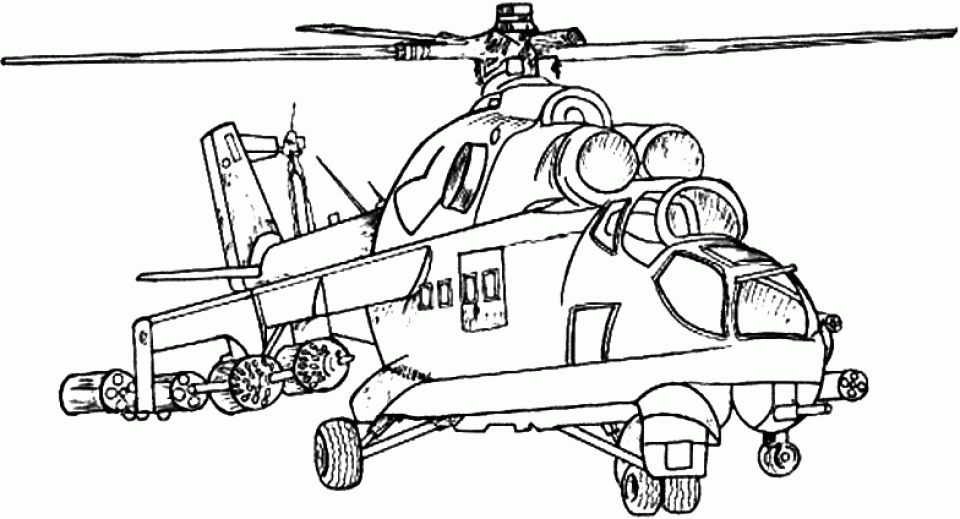 Get This Army Helicopter Coloring Pages 8753