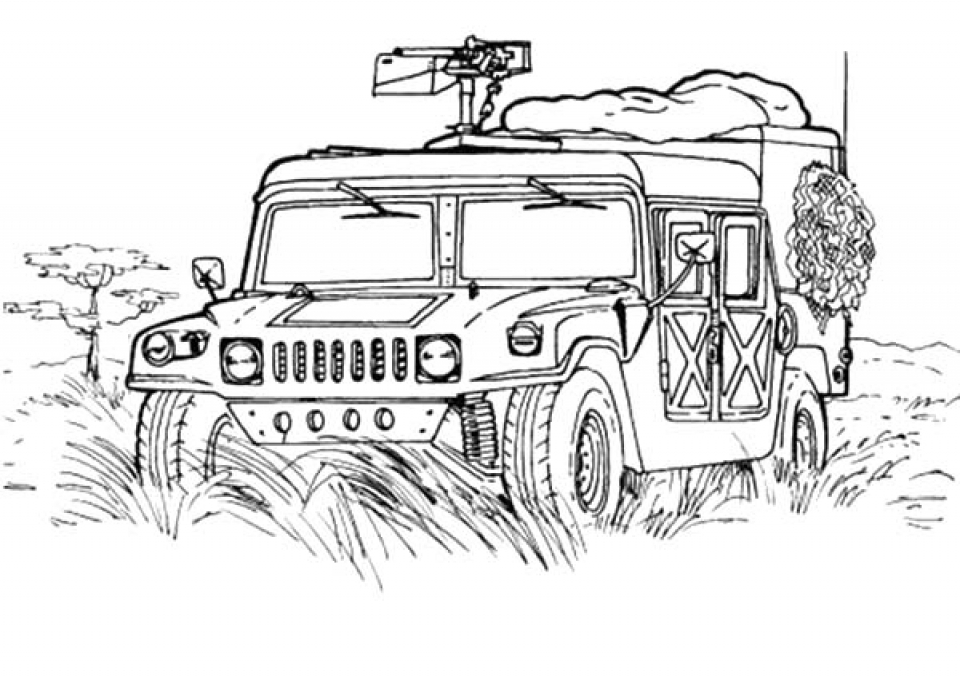 Army Truck Coloring Pages Free Print 9862vbbn