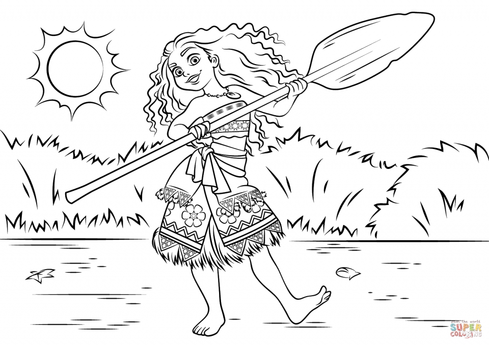 Coloring Pages Disney Moana<br/>
