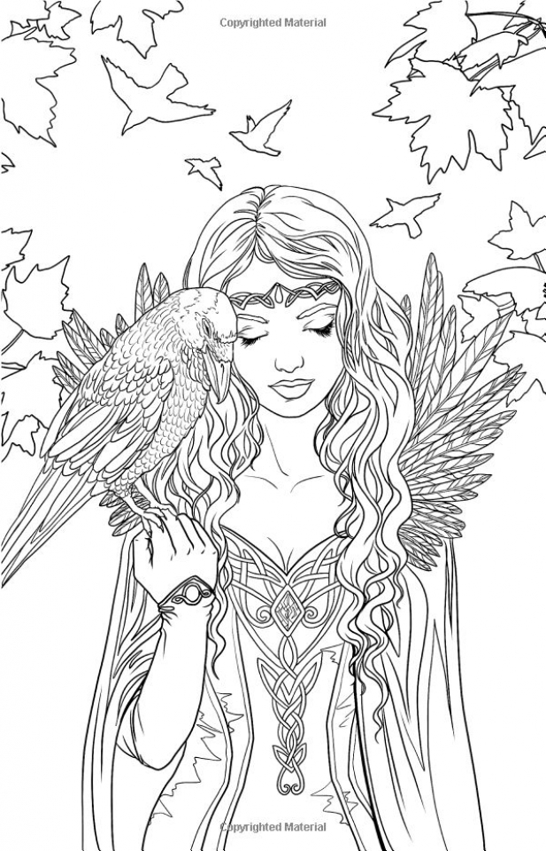 Princess Elf Coloring Page Coloring Pages