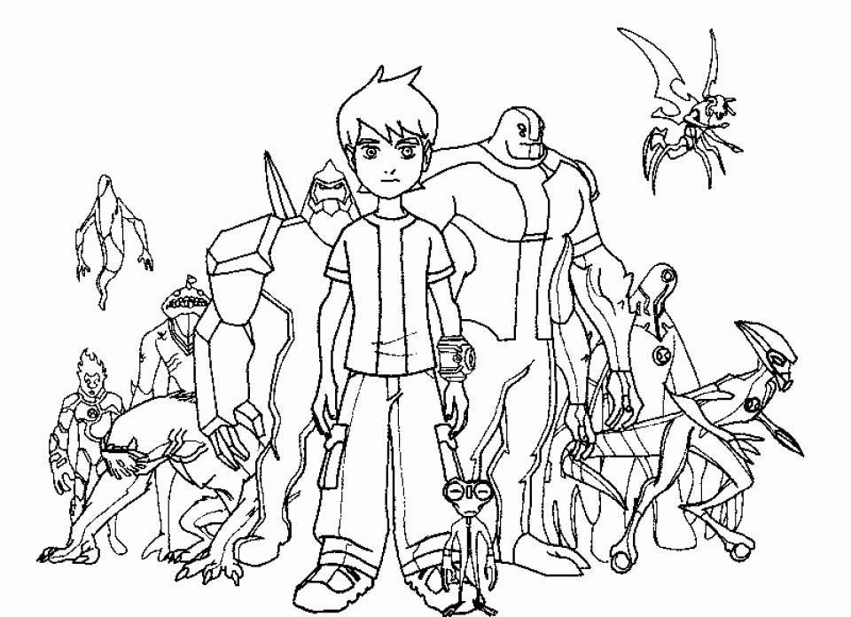 Attack Upgrade coloring pages, Ben 10 coloring pages - Colorings.cc