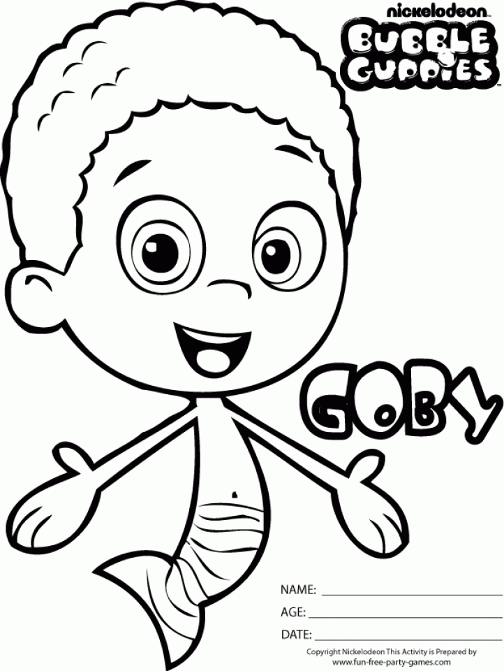 Get This Free Bubble Guppies Coloring Pages to Print 457028
