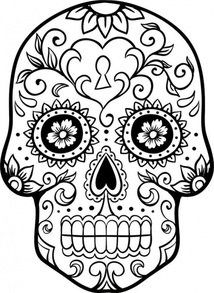 Get This Free Dia De Los Muertos Coloring Pages 72ii10