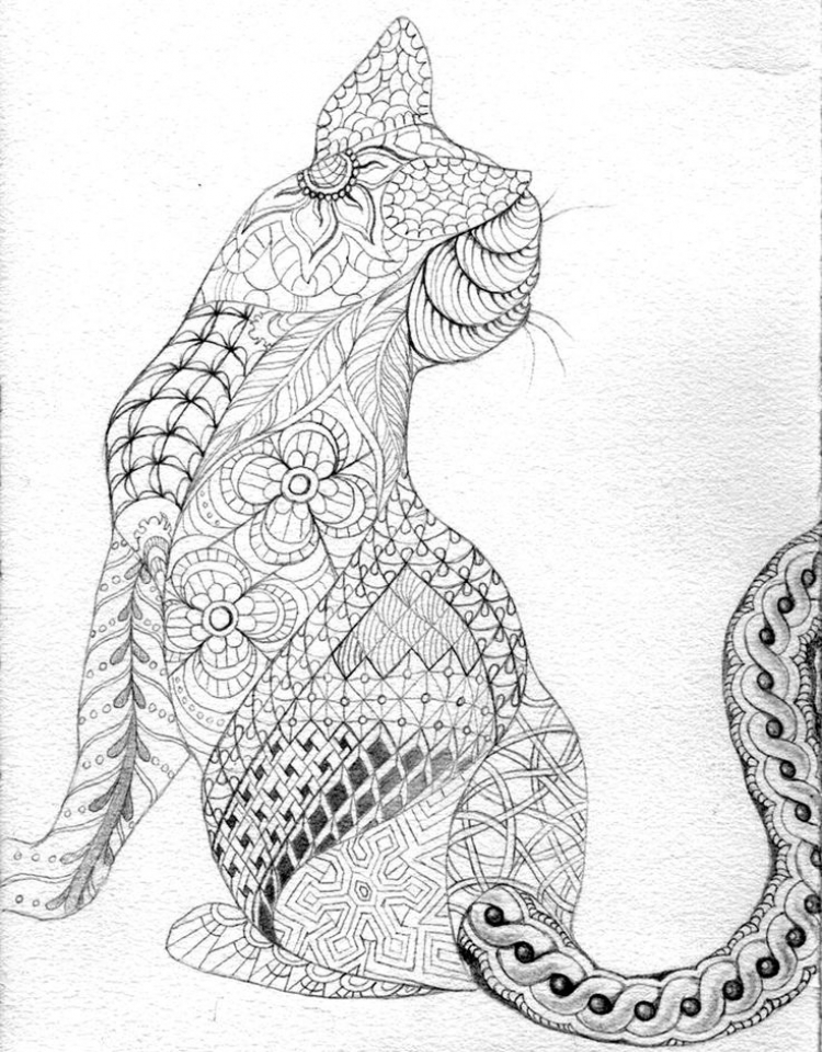 Get This Free Difficult Animals Coloring Pages for Grown