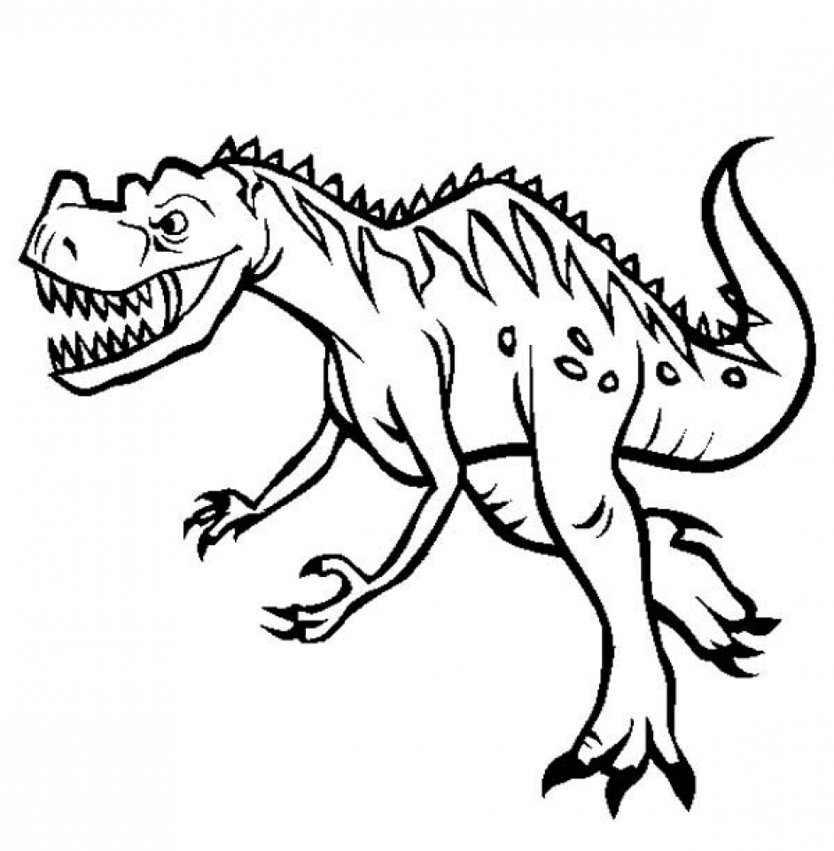 silly dinosaur coloring pages