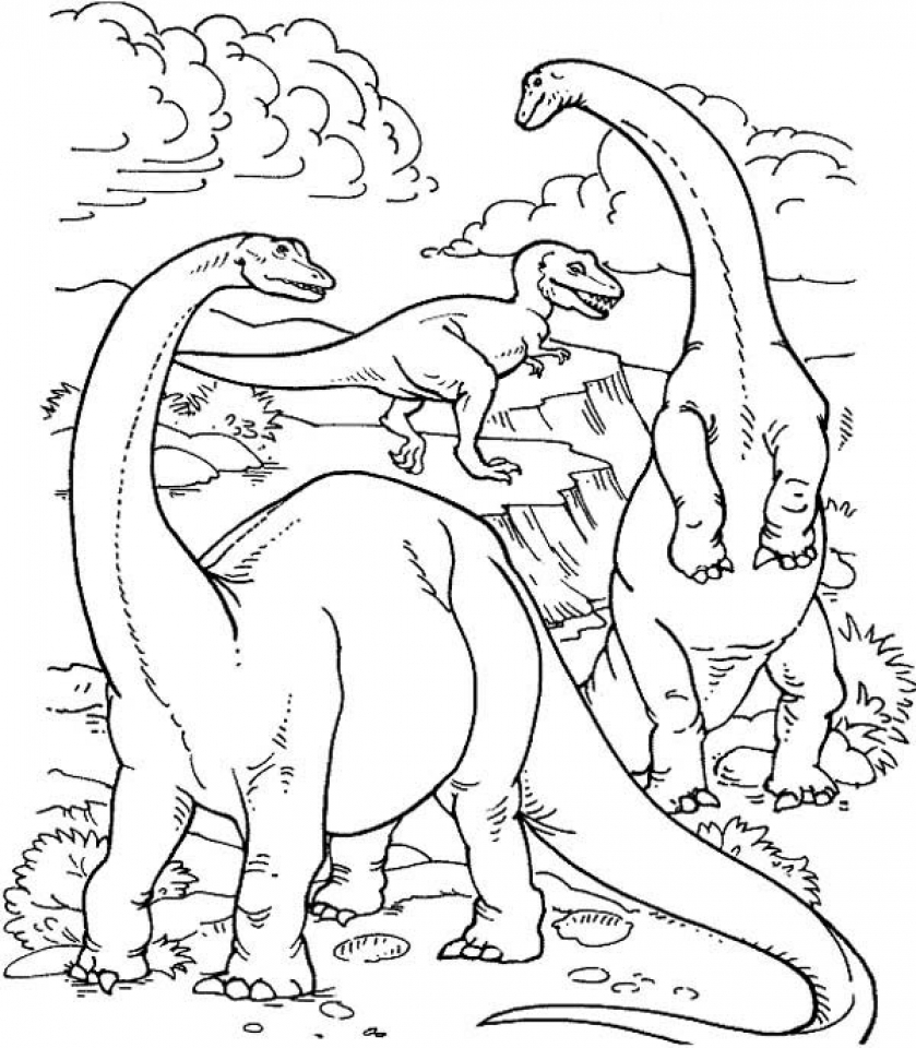 20+ Free Printable Dinosaurs Coloring Pages ...