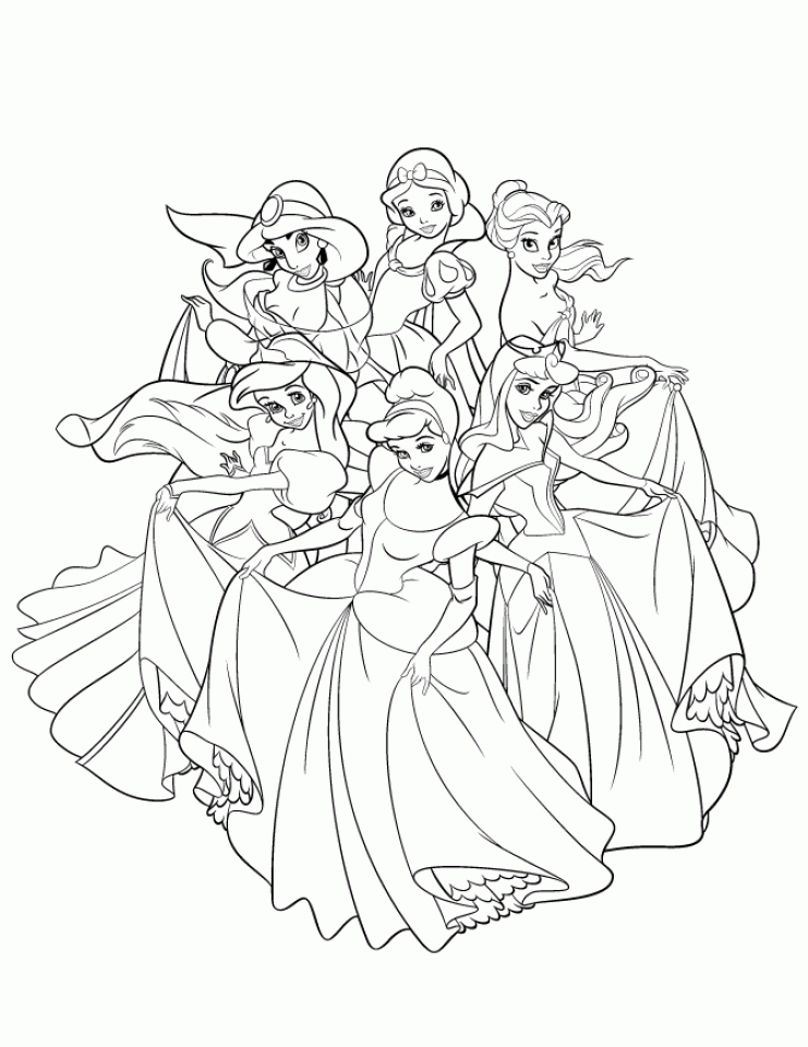 Get This Free Disney Princess Coloring Pages to Print 105379