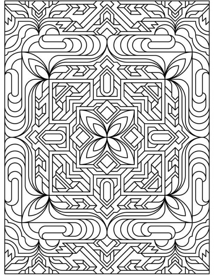 Get This Free Printable Art Deco Patterns Coloring Pages for Adults