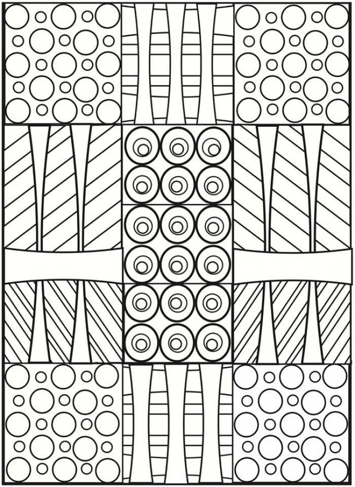 Get This Free Printable Art Deco Patterns Coloring Pages For Grown Ups Dcty642