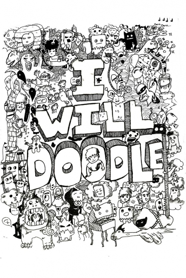 Get This Free Printable Doodle Art Advanced Coloring Pages 60cf5