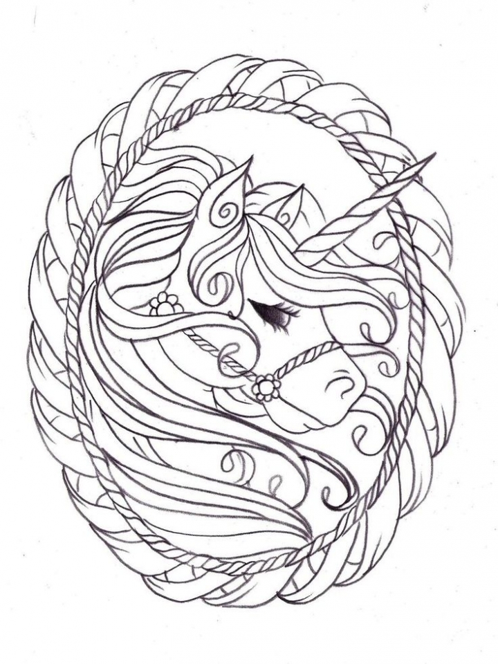 Get This Free  Printable Unicorn  Coloring  Pages  for Adults  