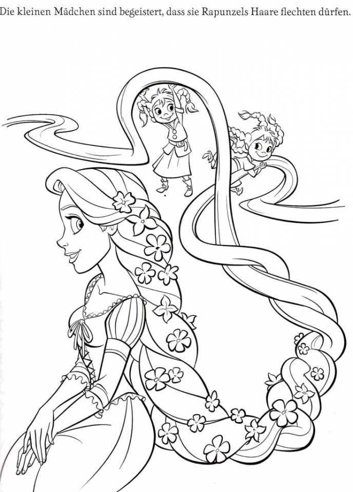 Get This Free Rapunzel Coloring Pages to Print Disney ...